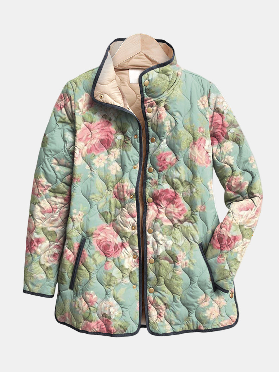 Women's Quilted Padded Statement Puffer Jacket