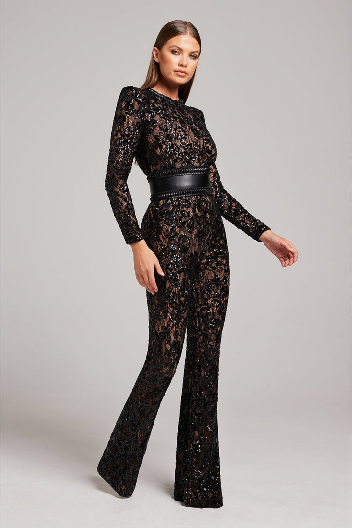 Women's Lace Elegance Jumpsuit-The Yellow Prime