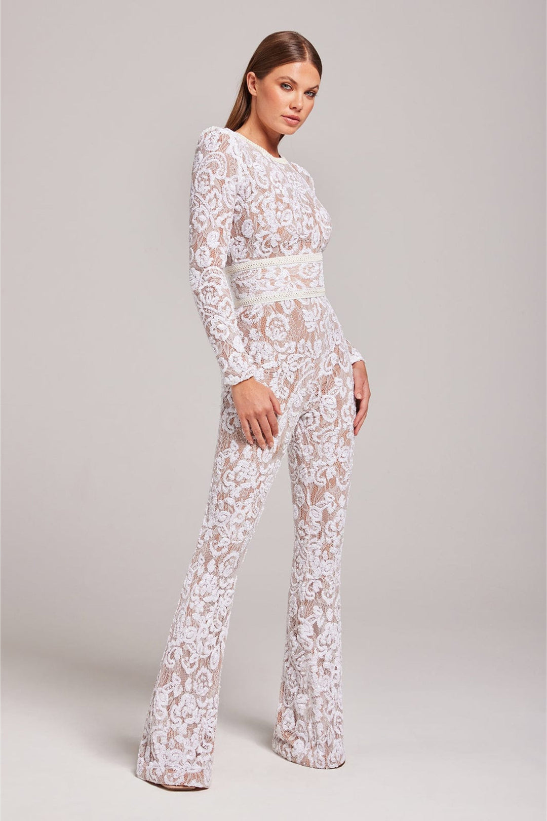 Women's Lace Elegance Jumpsuit-The Yellow Prime