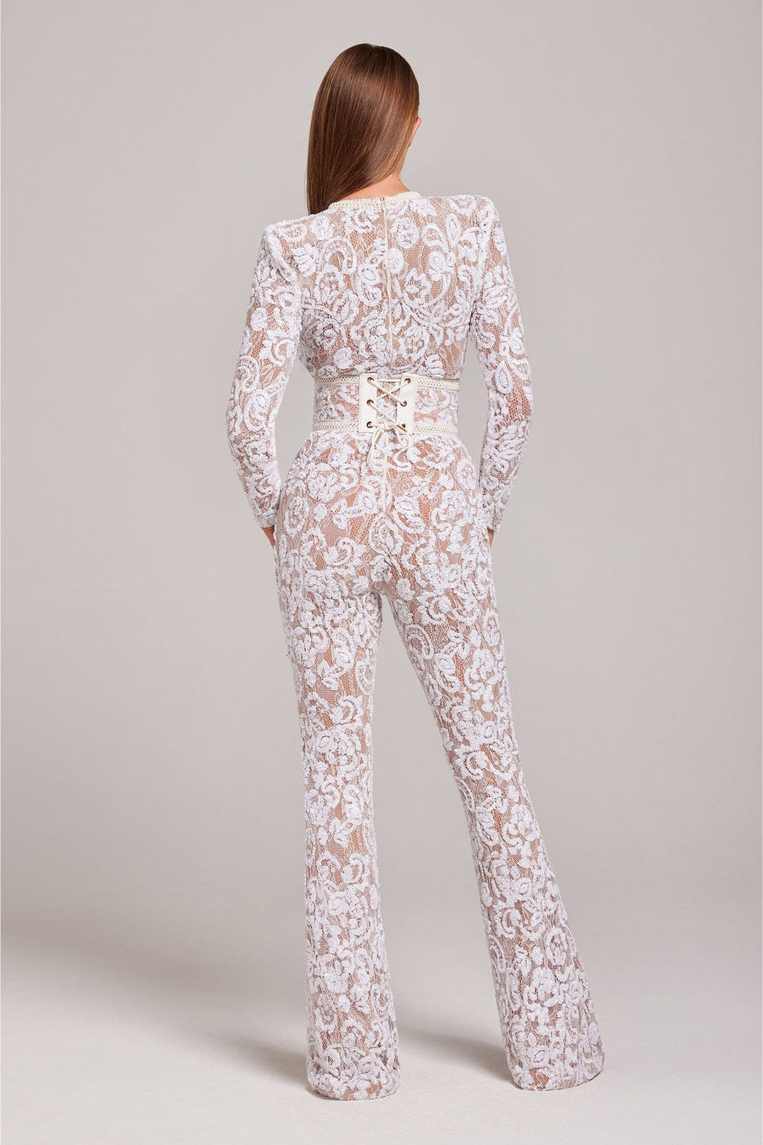 Women's Lace Elegance Jumpsuit-The Yellow Prime