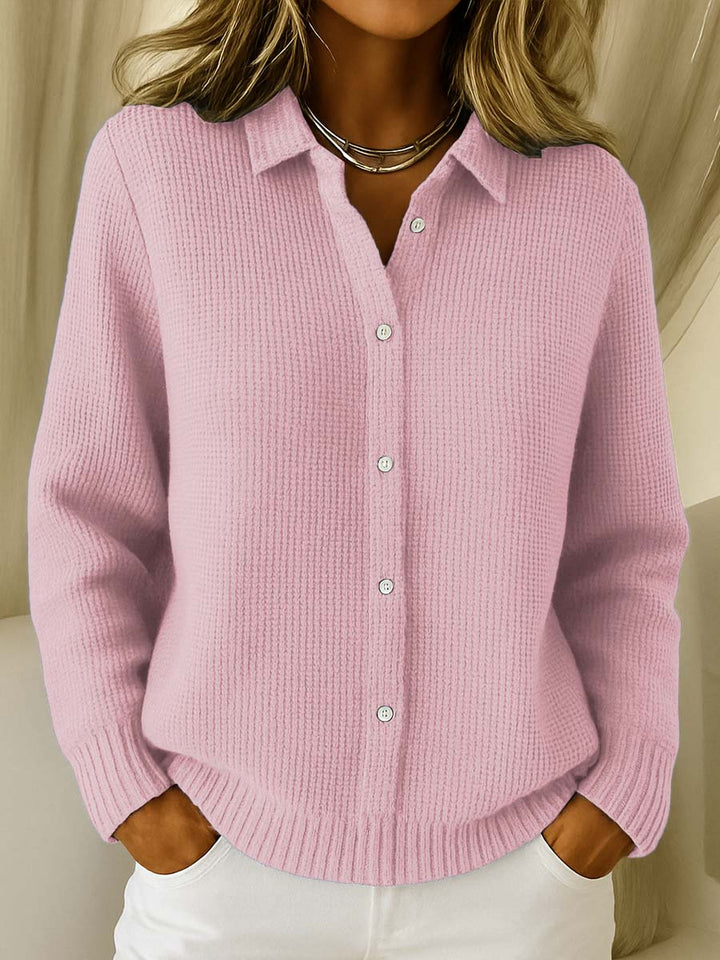 Women's Classic Knit Button Cardigan for Stylish Layering