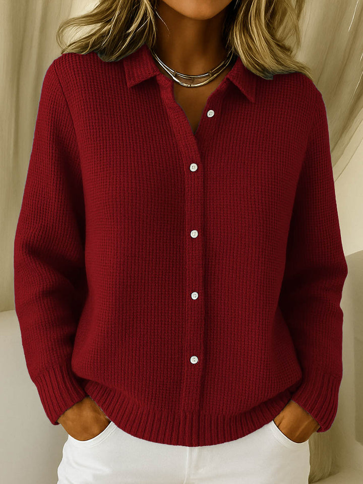 Women's Classic Knit Button Cardigan for Stylish Layering