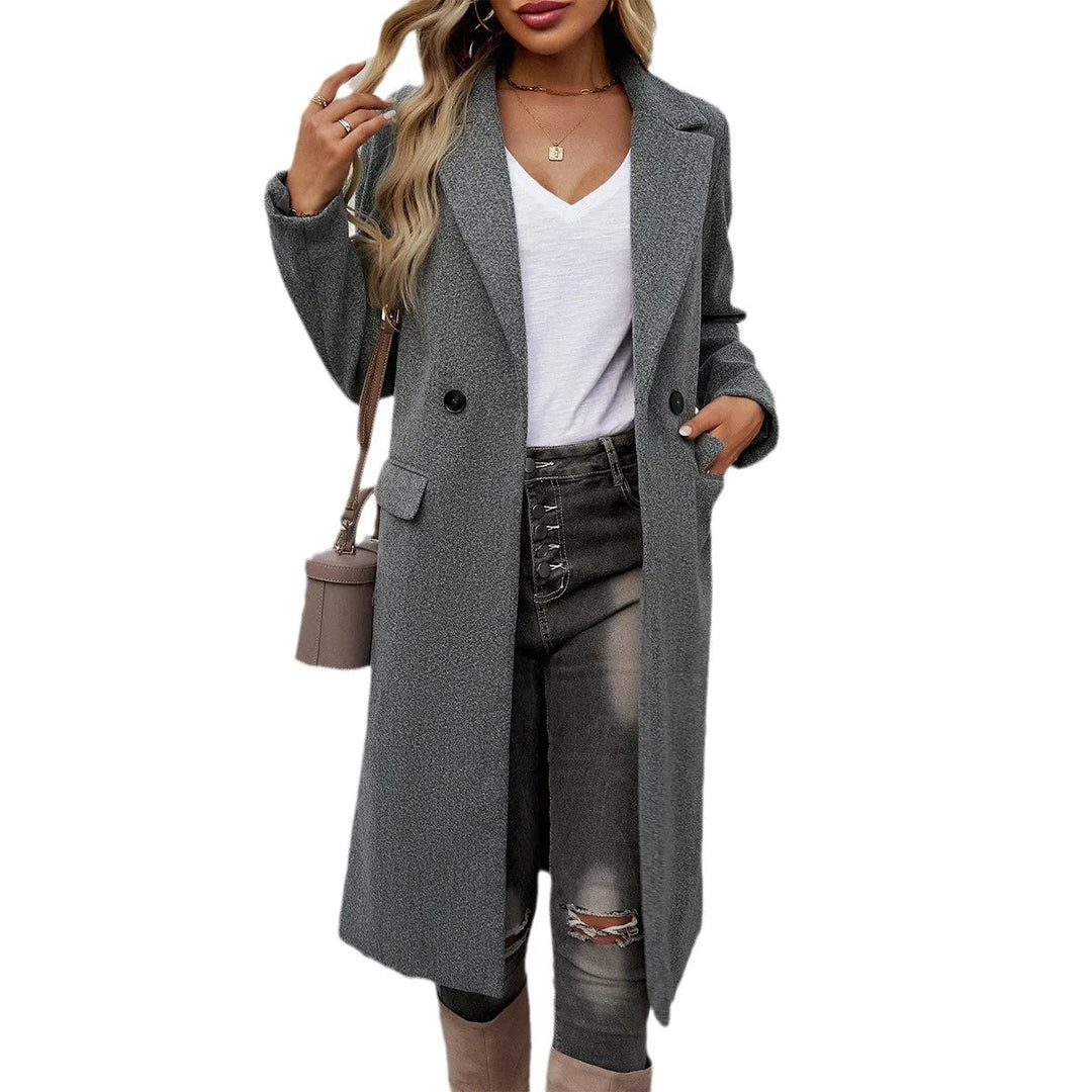 Trench oversize évasé élégant pour femme