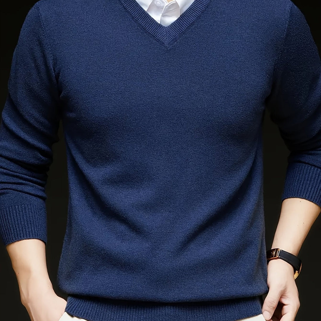 Men's Classic V-Neck Sweater