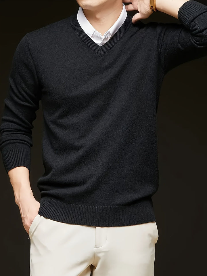 Men's Classic V-Neck Sweater