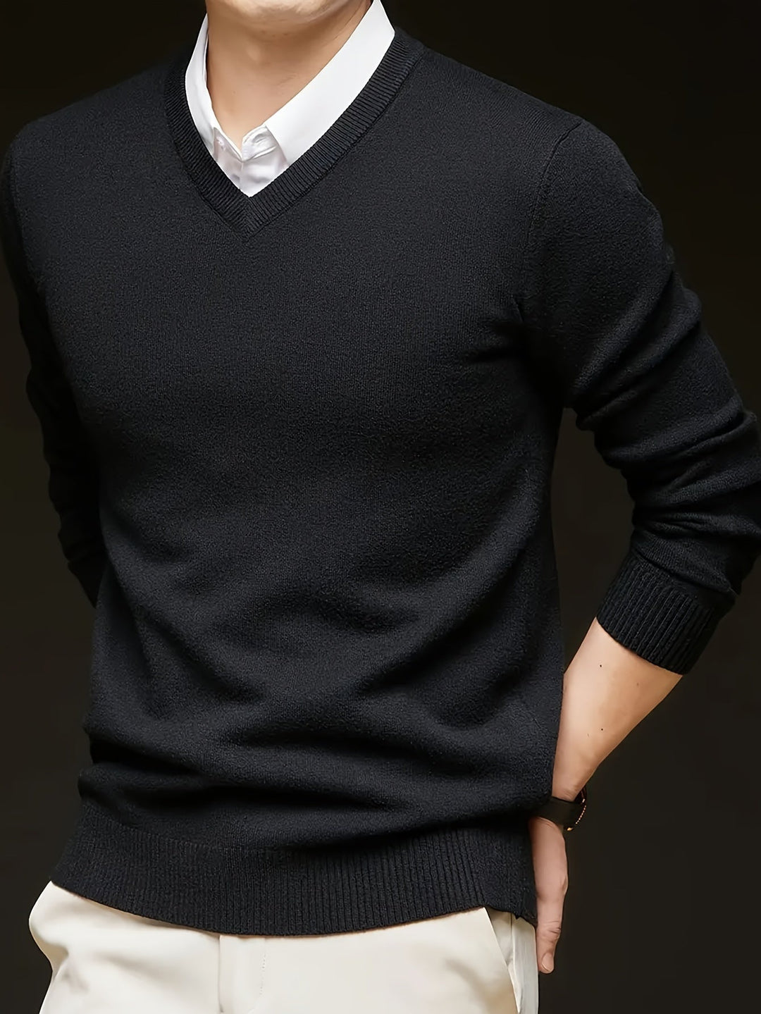 Men's Classic V-Neck Sweater