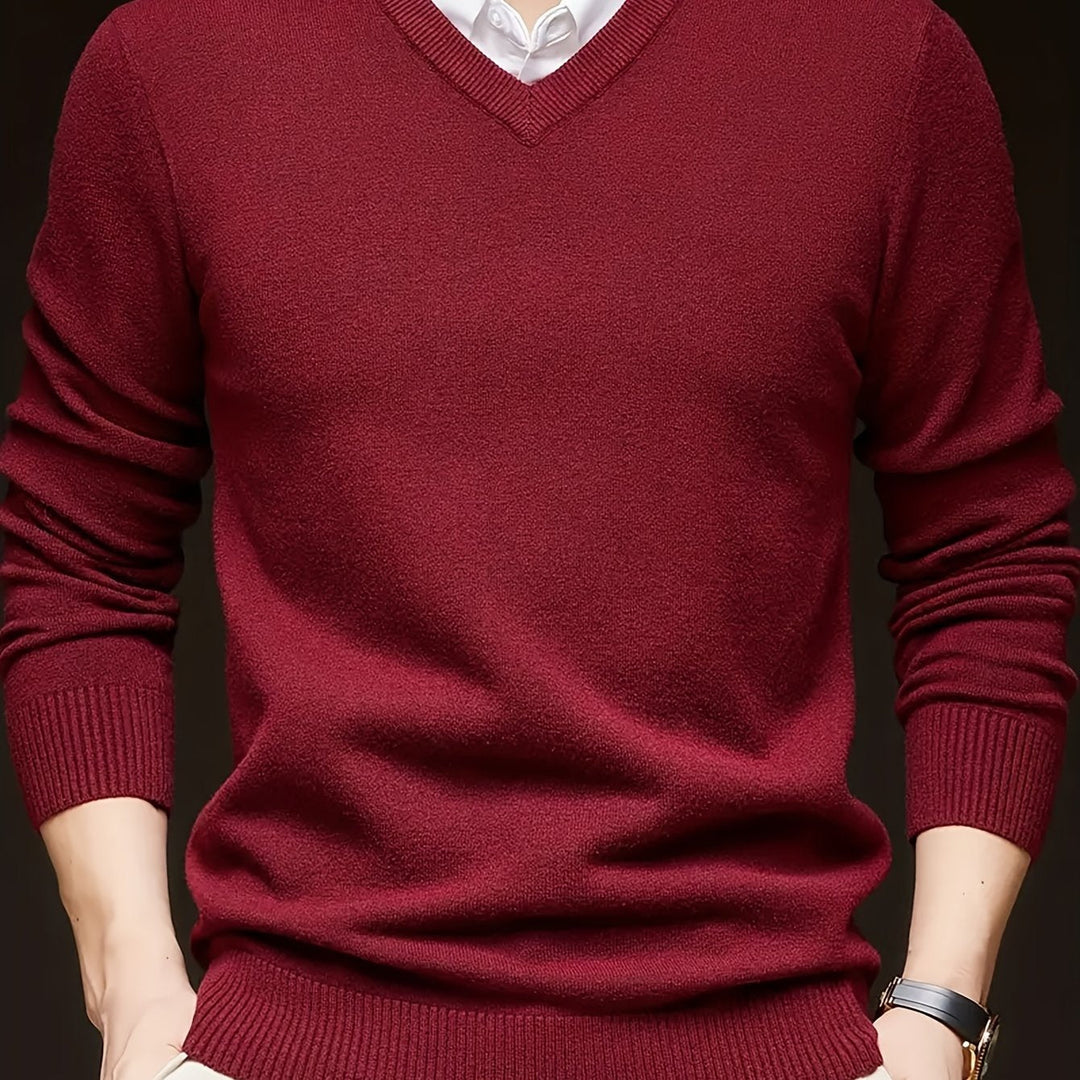 Men's Classic V-Neck Sweater