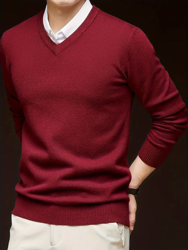 Men's Classic V-Neck Sweater