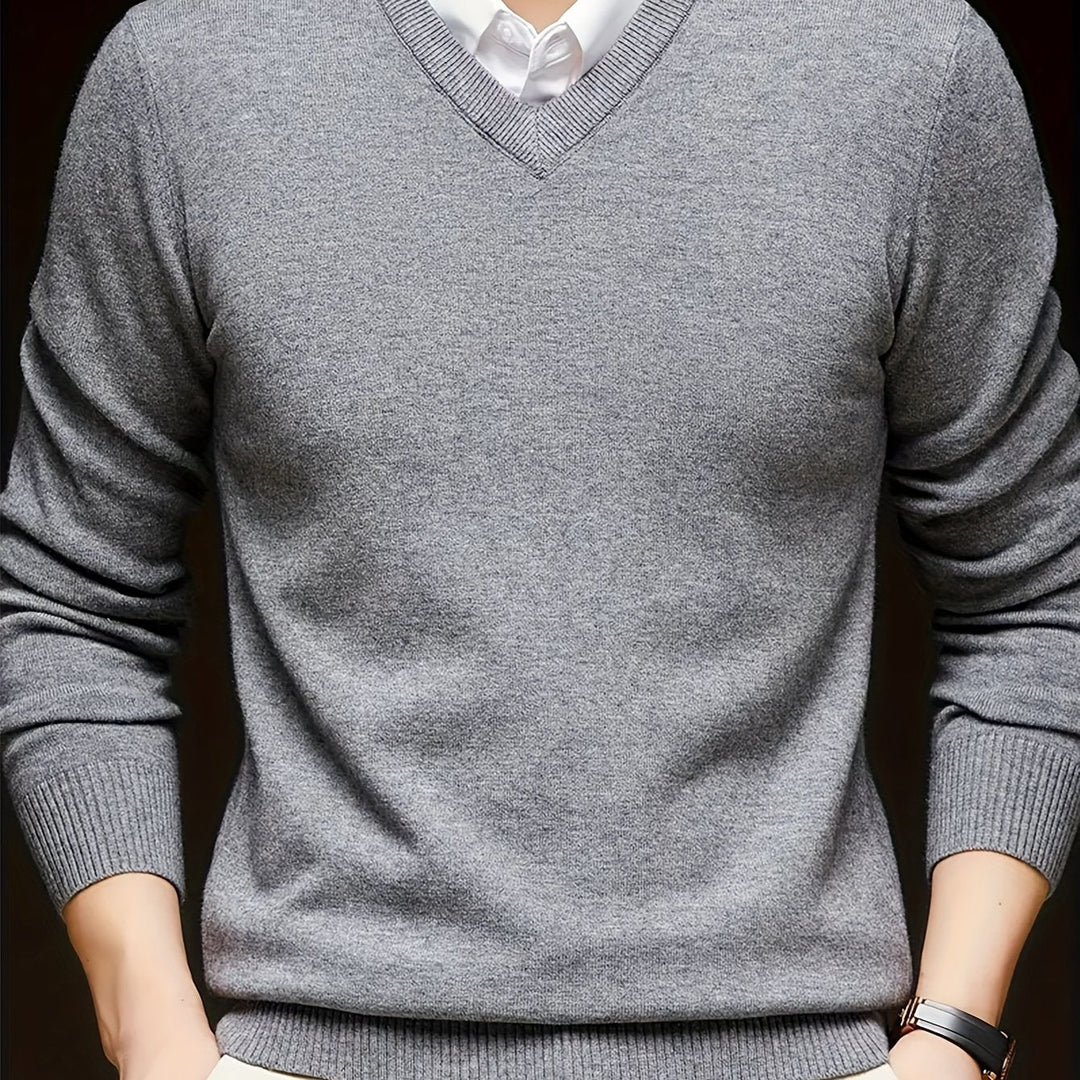 Men's Classic V-Neck Sweater