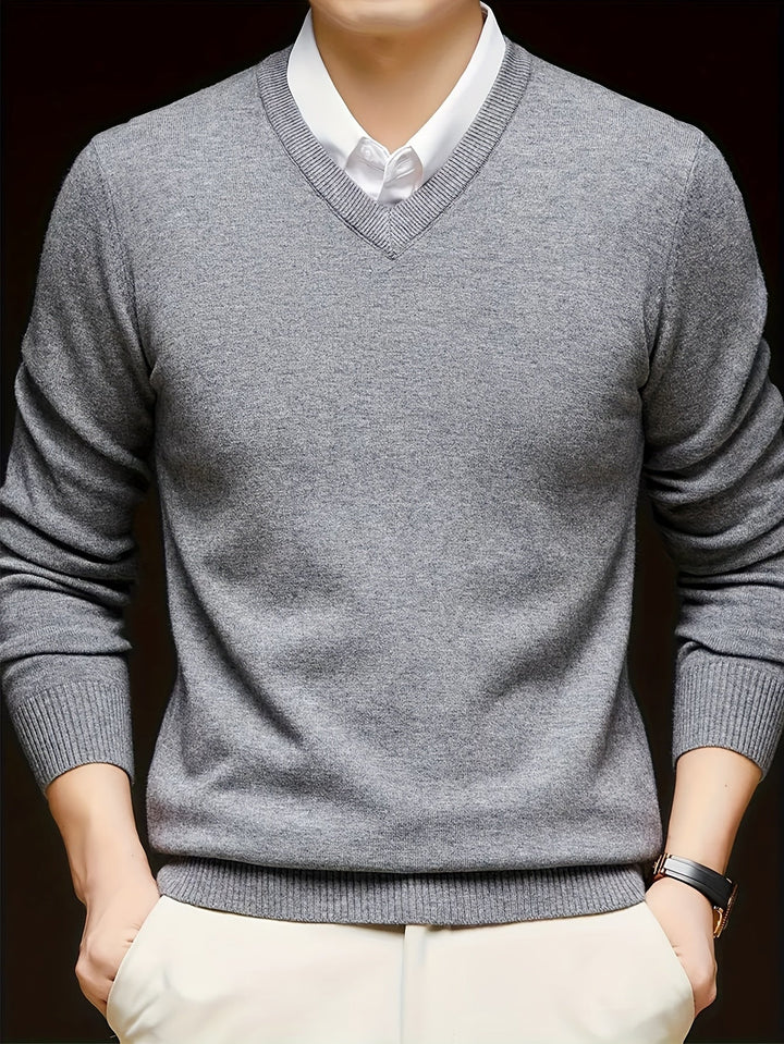 Men's Classic V-Neck Sweater