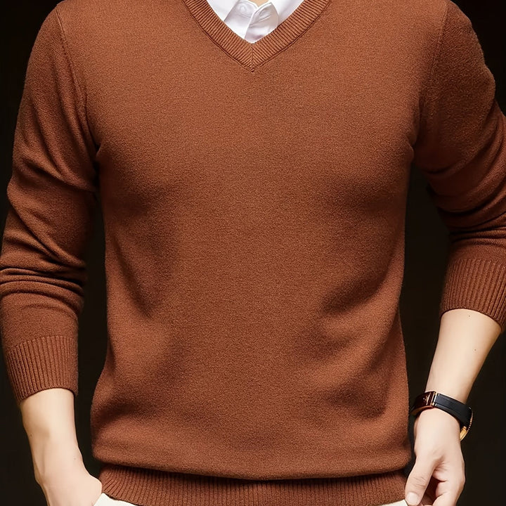 Men's Classic V-Neck Sweater