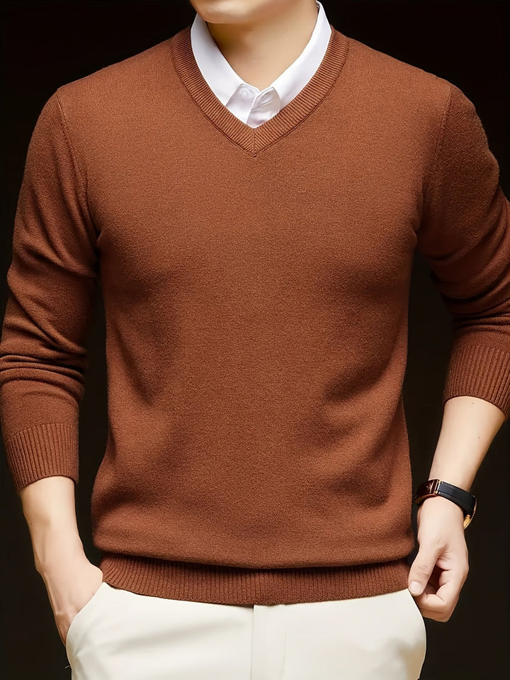 Men's Classic V-Neck Sweater