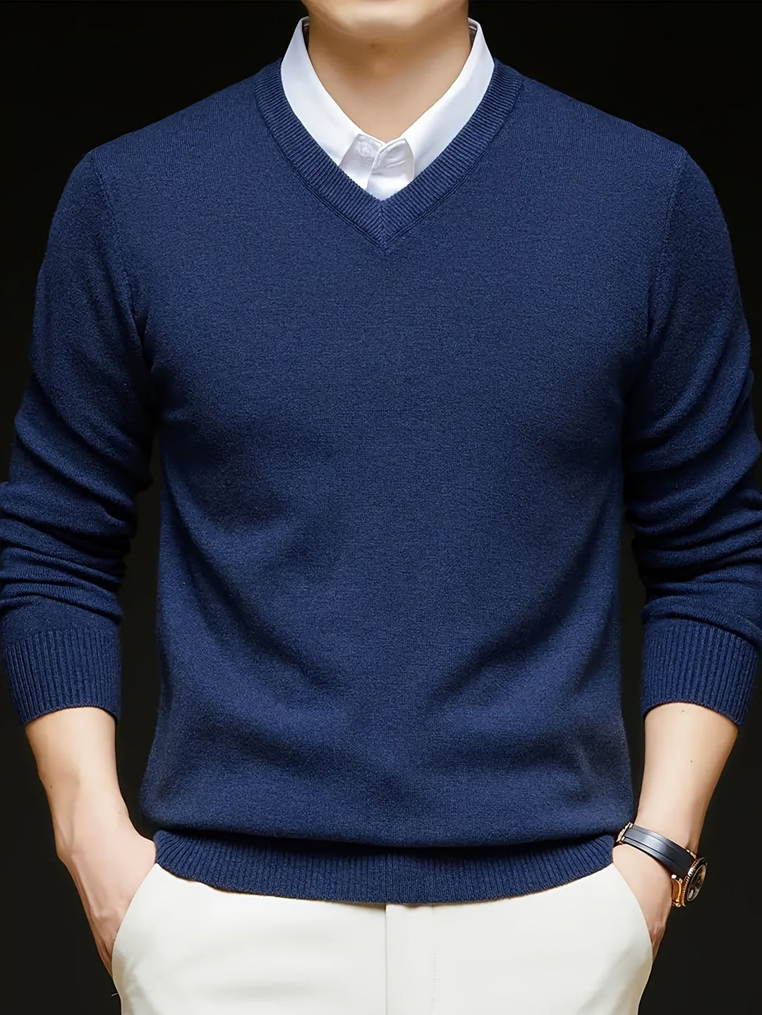 Men's Classic V-Neck Sweater