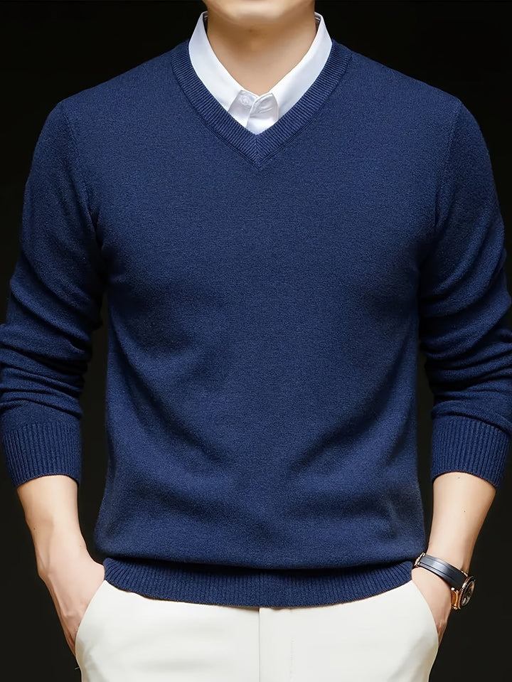 Men's Classic V-Neck Sweater