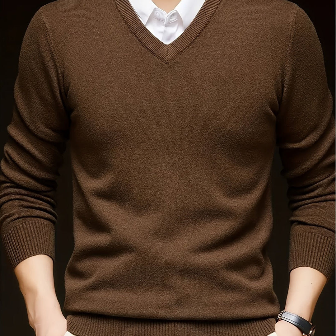 Men's Classic V-Neck Sweater