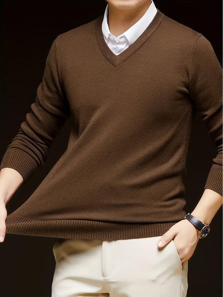 Men's Classic V-Neck Sweater