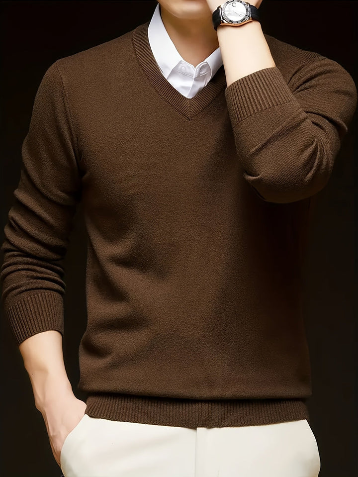 Men's Classic V-Neck Sweater
