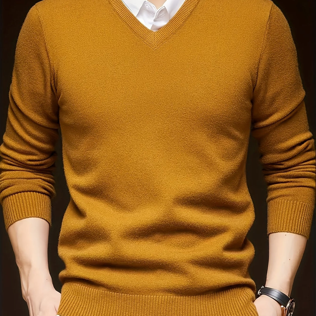 Men's Classic V-Neck Sweater