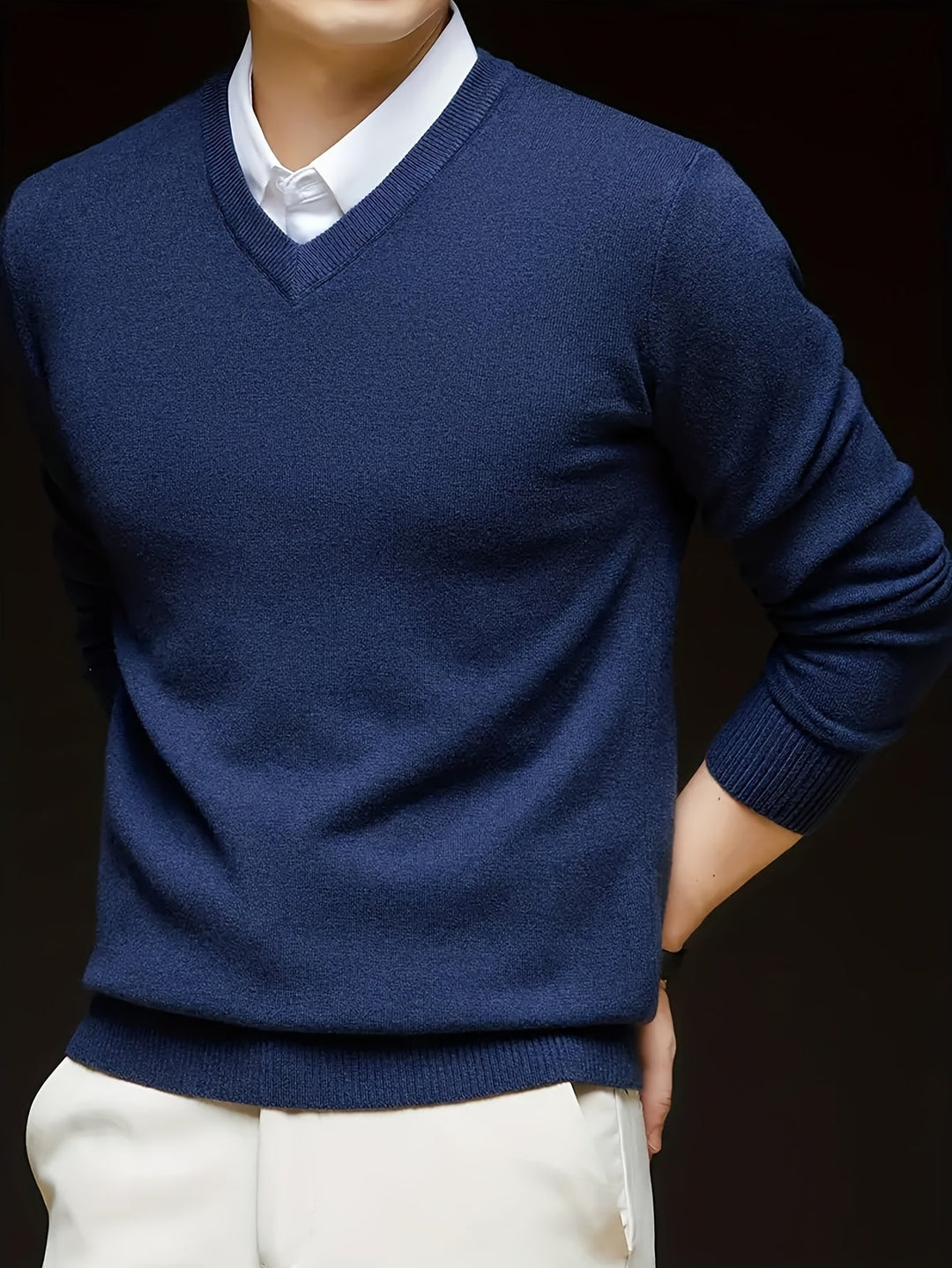 Men's Classic V-Neck Sweater