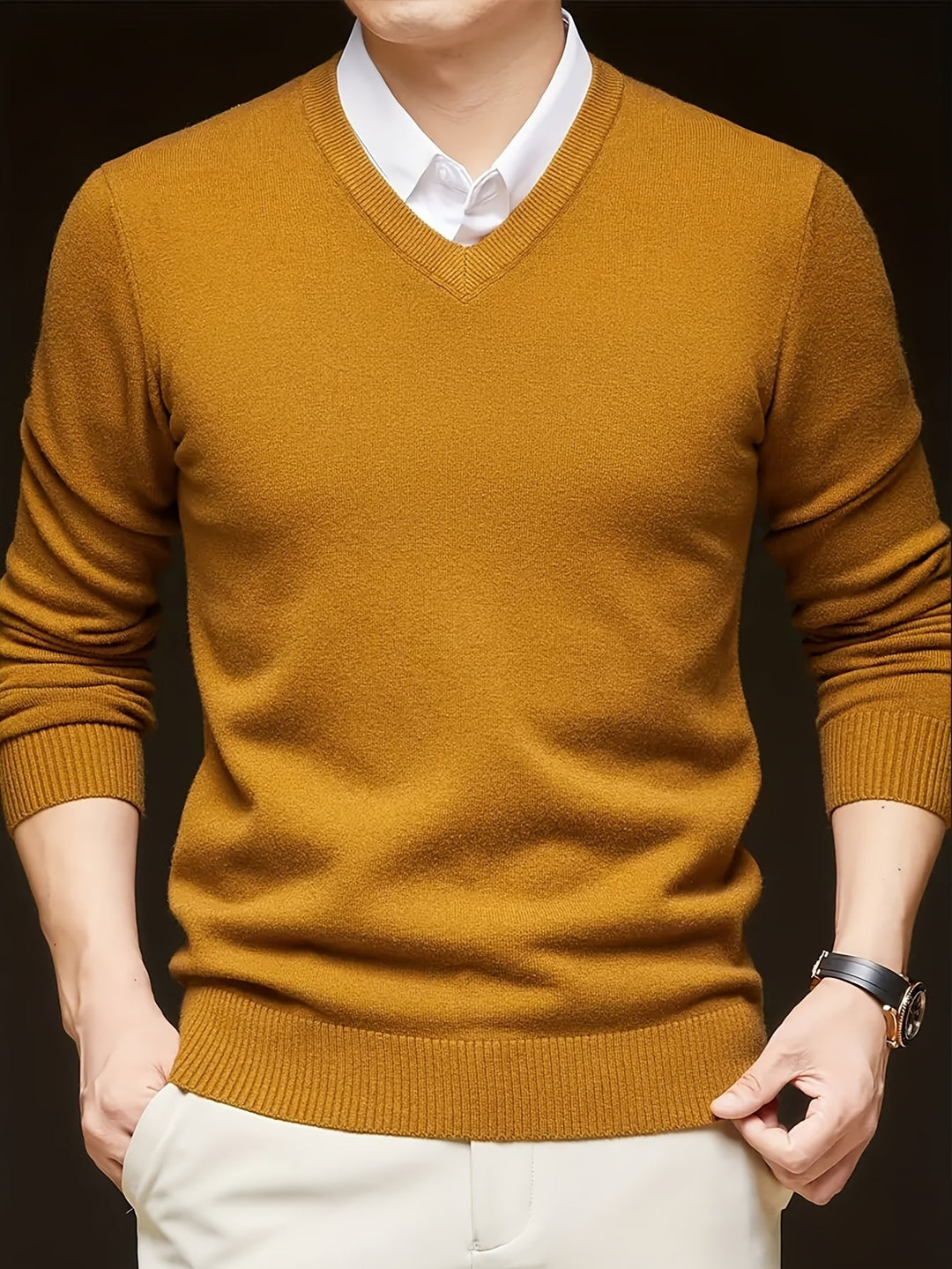 Men's Classic V-Neck Sweater