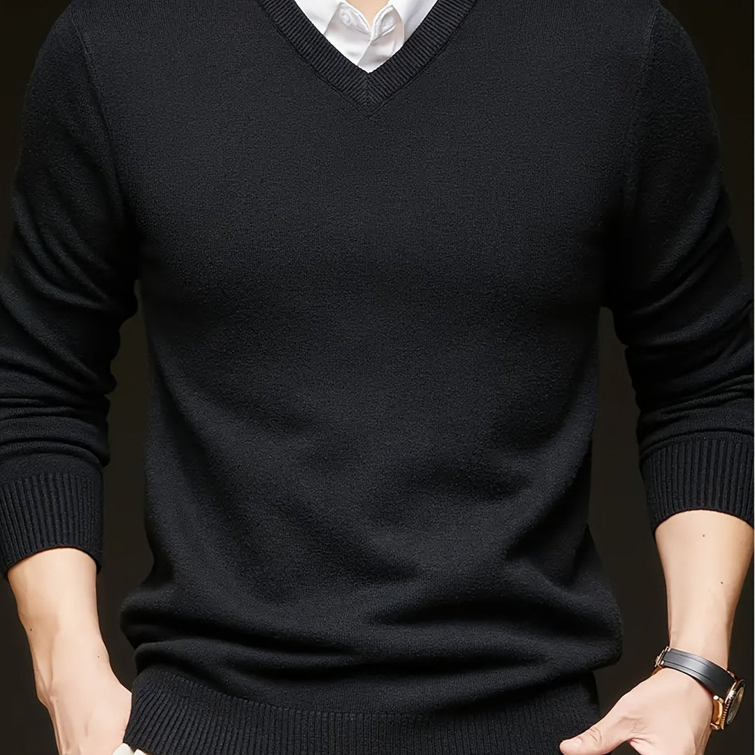 Men's Classic V-Neck Sweater