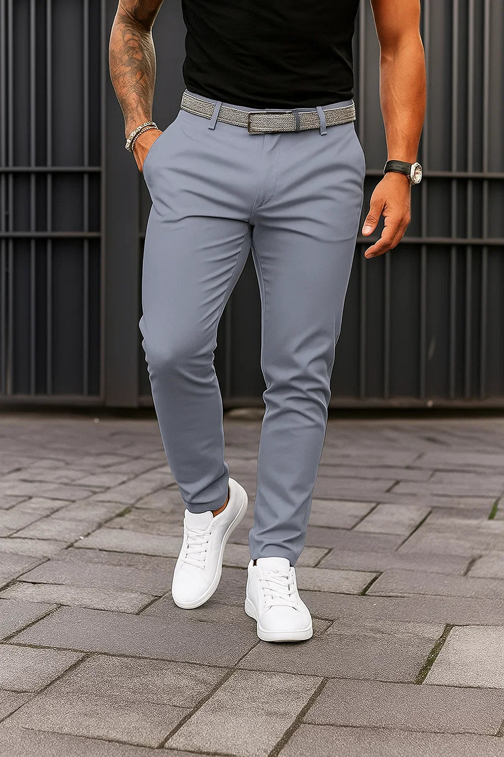 Men's Modern Fit Chino Pants for Comfortable Everyday Wear-The Yellow Prime