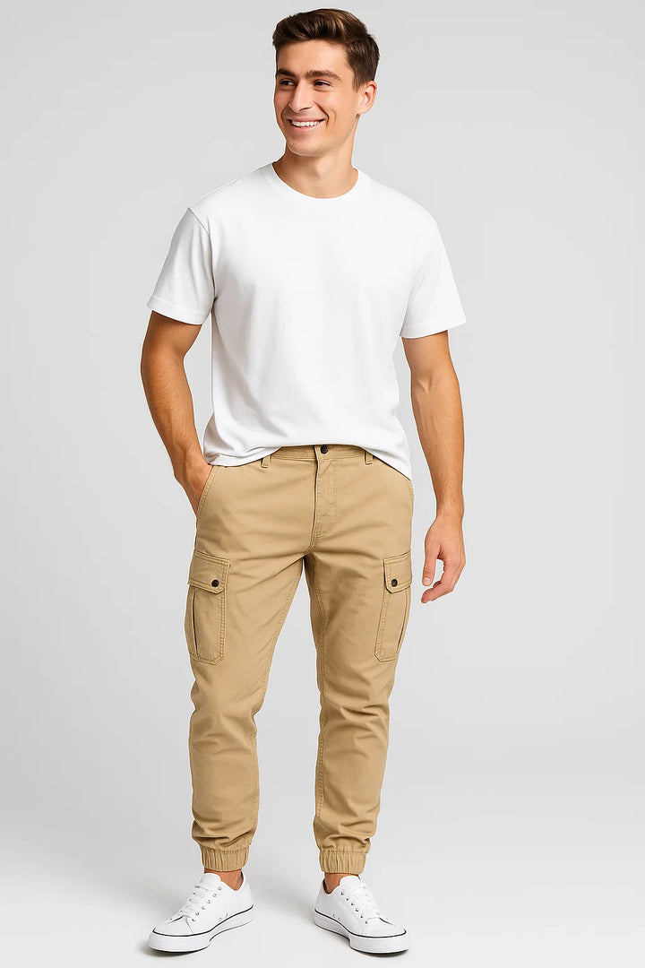 Men's Cargo Joggers for Comfortable and Stylish Casual Wear-The Yellow Prime