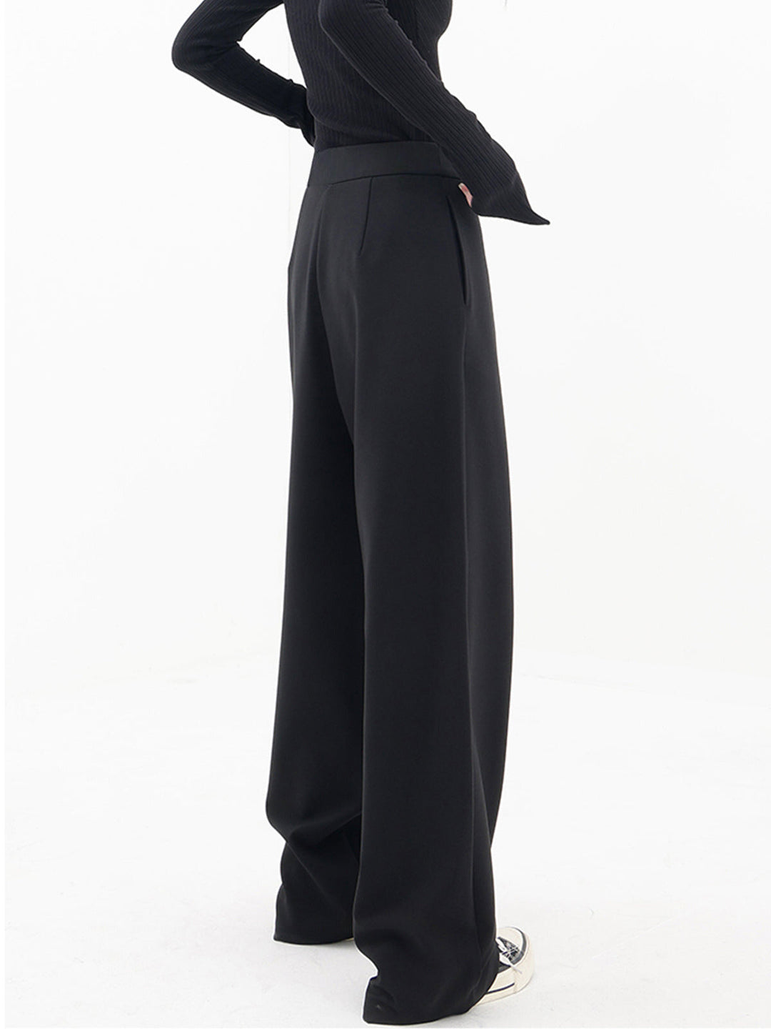 Women's Asymmetric Baggy Trousers for Stylish Comfort-The Yellow Prime
