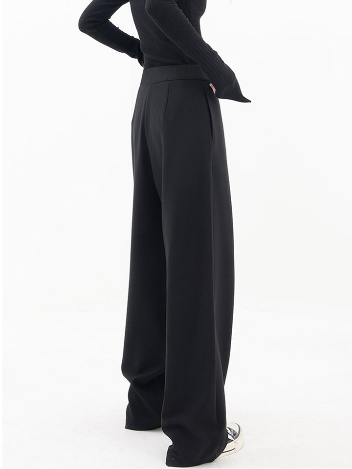 Women's Asymmetric Baggy Trousers for Stylish Comfort-The Yellow Prime