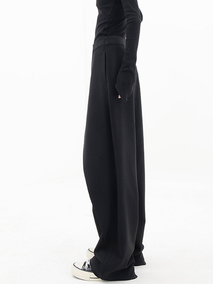 Women's Asymmetric Baggy Trousers for Stylish Comfort-The Yellow Prime