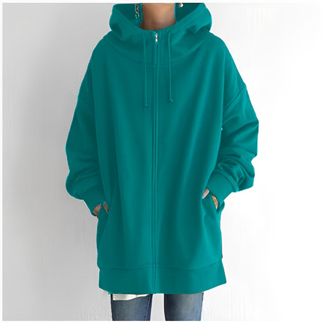 Women's Oversized Warm Fleece Hoodie-The Yellow Prime
