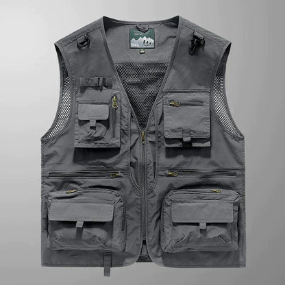 Men's Rugged and Functional Outdoor Cargo Vest – Everyday Essential