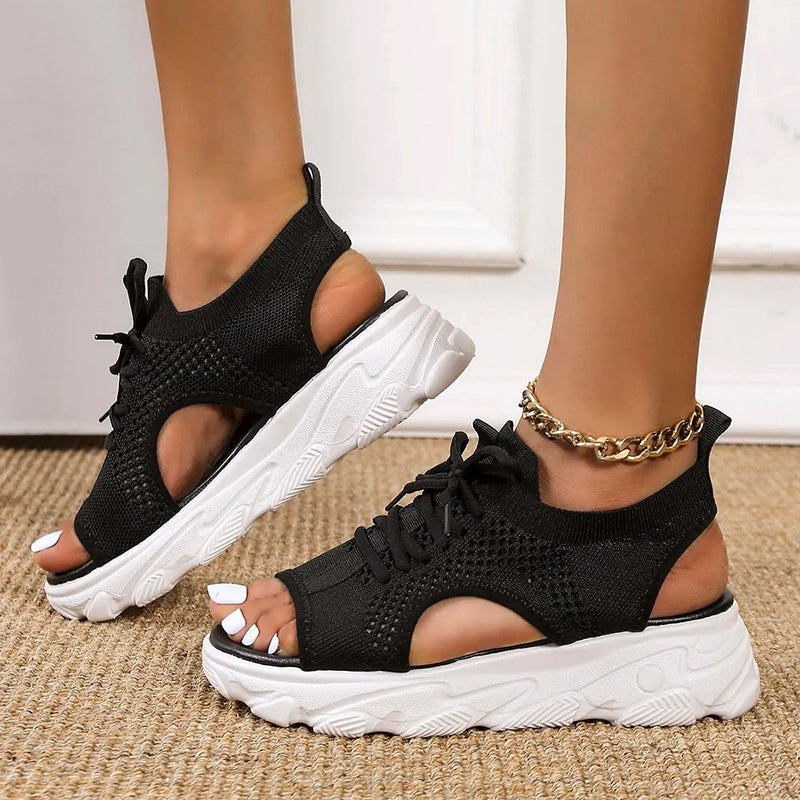 Clarice | Women's Luxurious Breathable Platform Sandals-The Yellow Prime