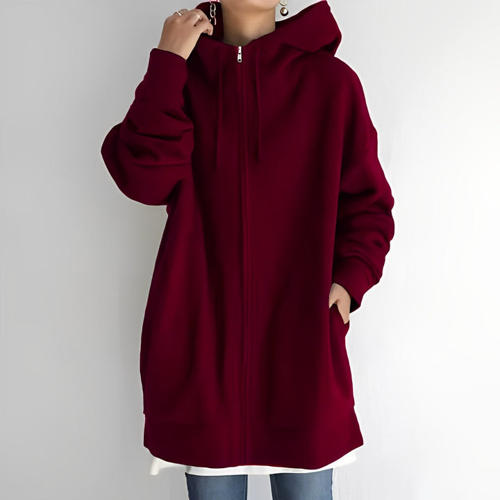 Women's Oversized Warm Fleece Hoodie-The Yellow Prime