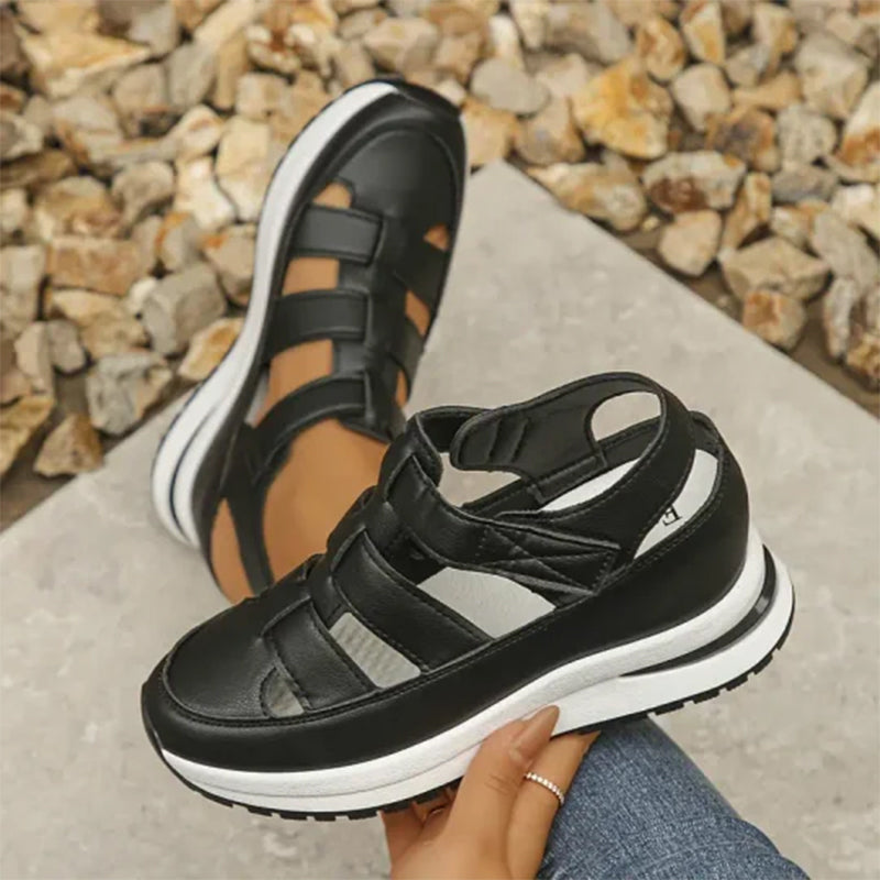 Thea | Women's Closed Toe Strap Design Sandals-The Yellow Prime