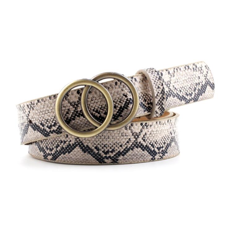 Aria | Women's Leather Belt with Stylish O-Ring Buckle-The Yellow Prime
