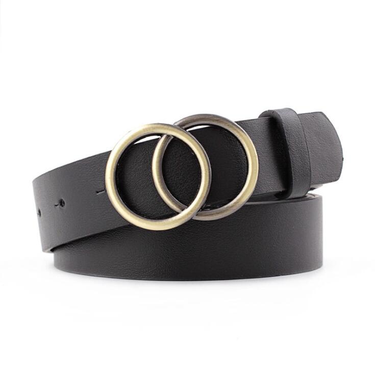 Aria | Women's Leather Belt with Stylish O-Ring Buckle-The Yellow Prime