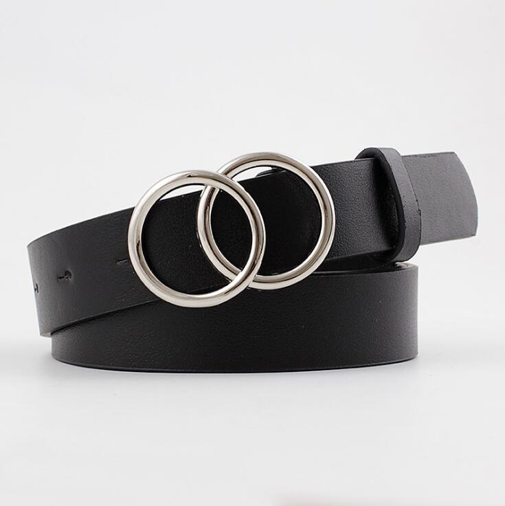 Aria | Women's Leather Belt with Stylish O-Ring Buckle-The Yellow Prime