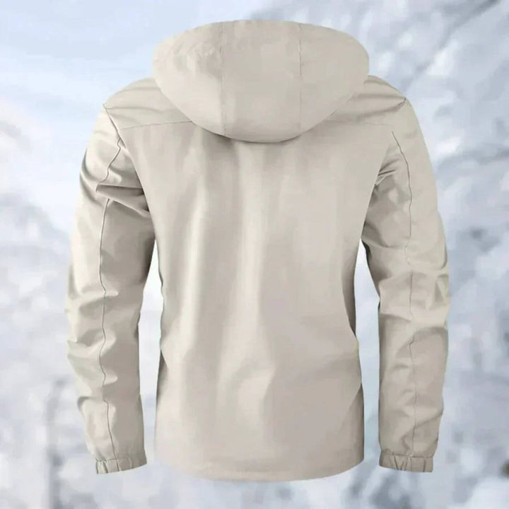 Cappotto da uomo con cappuccio, moderno e dalla vestibilità rilassata