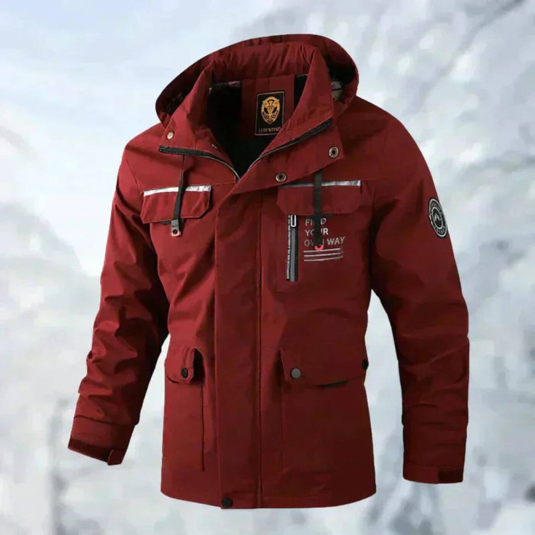 Cappotto da uomo con cappuccio, moderno e dalla vestibilità rilassata