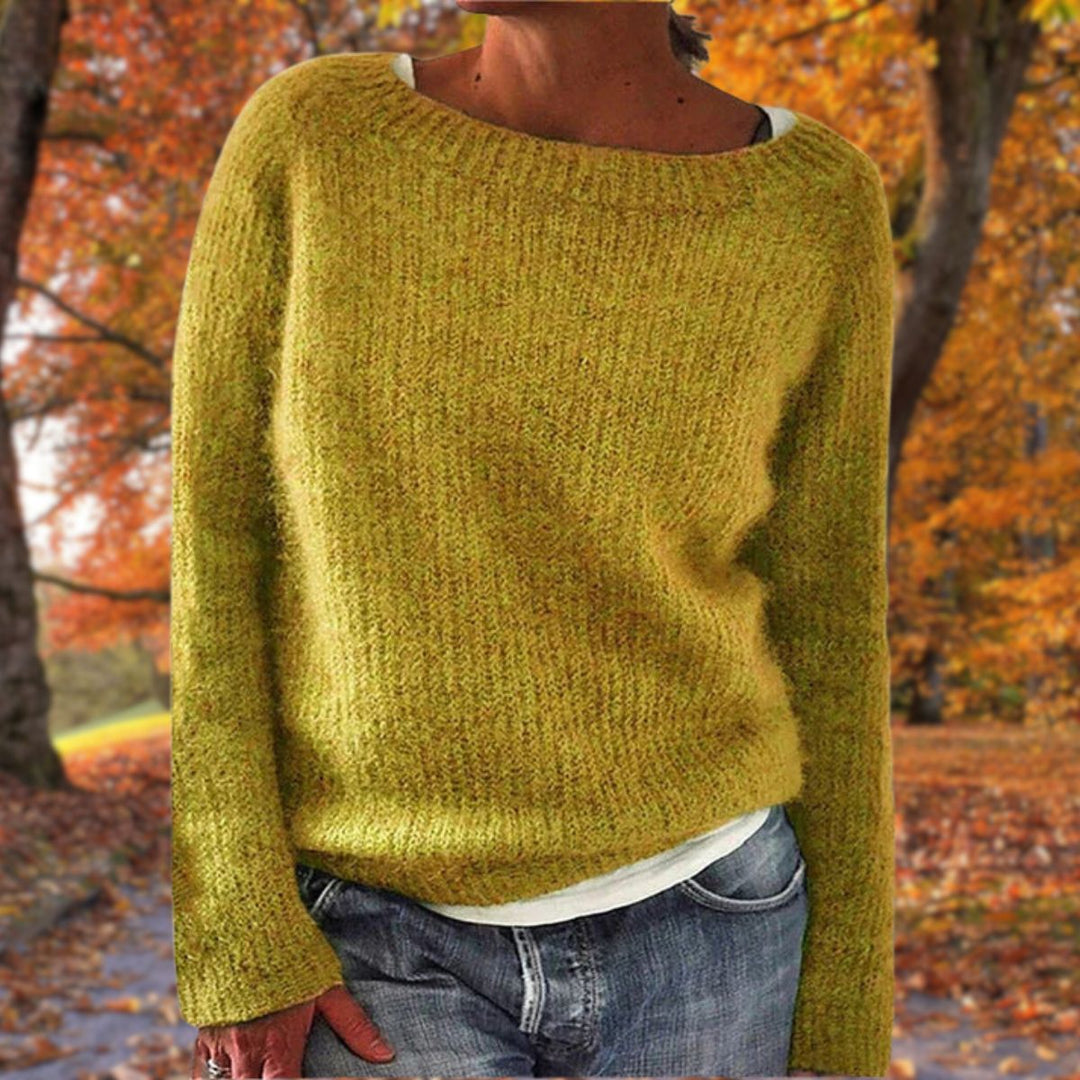 Maglione classico da donna in lana merino