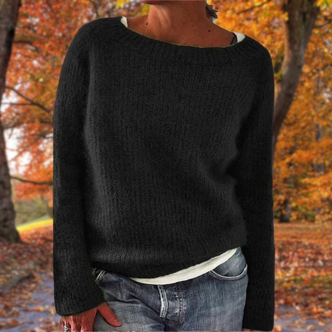 Maglione classico da donna in lana merino