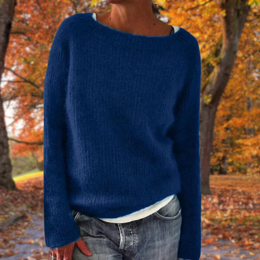 Maglione classico da donna in lana merino