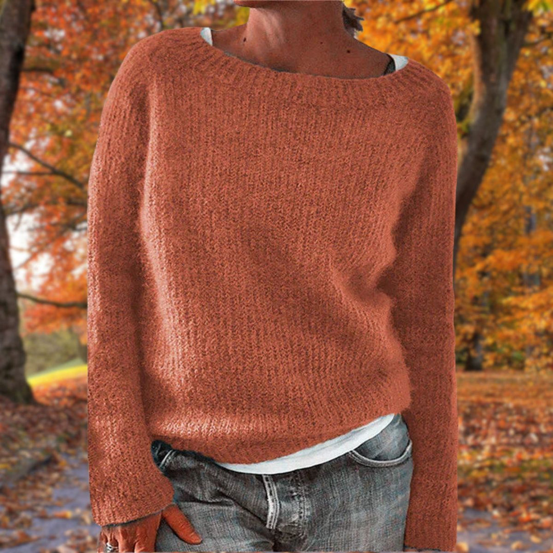 Maglione classico da donna in lana merino