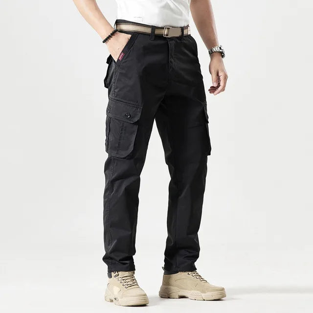Alfred | Men's Cargo Straight Leg Trousers