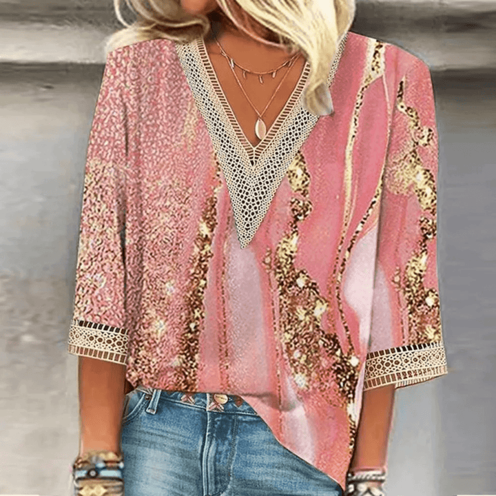 Women's Elegant Light Silk Blouse with Flattering Cut and Breathable Fabric-The Yellow Prime