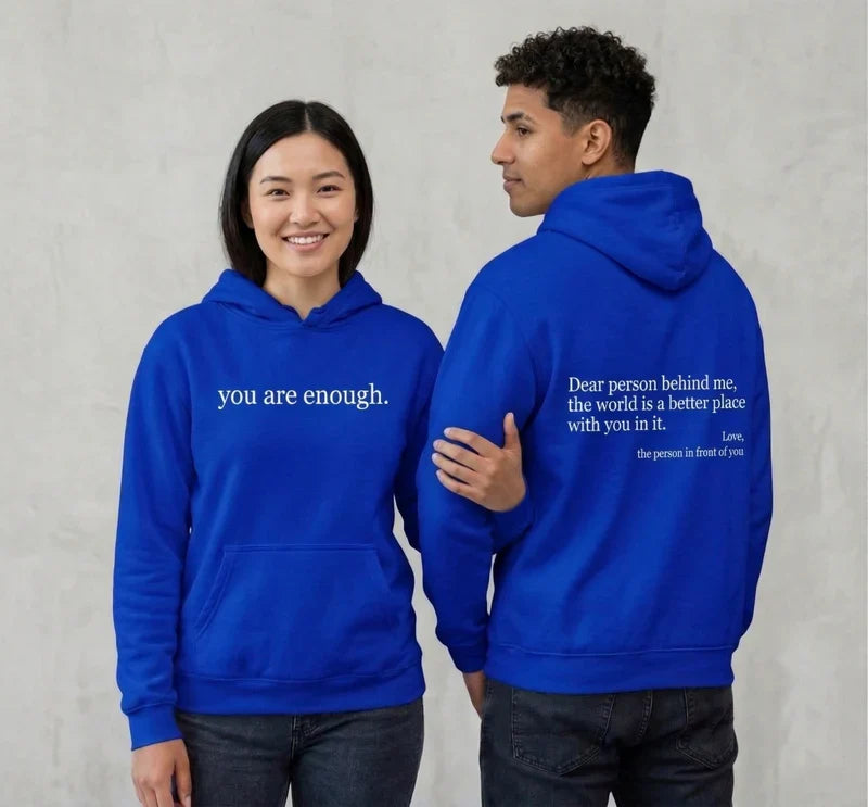 Cozy Unisex Fleece Hoodie with Graphic Print and Front Pocket