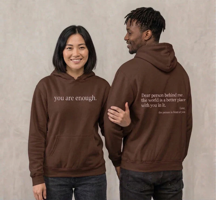 Cozy Unisex Fleece Hoodie with Graphic Print and Front Pocket