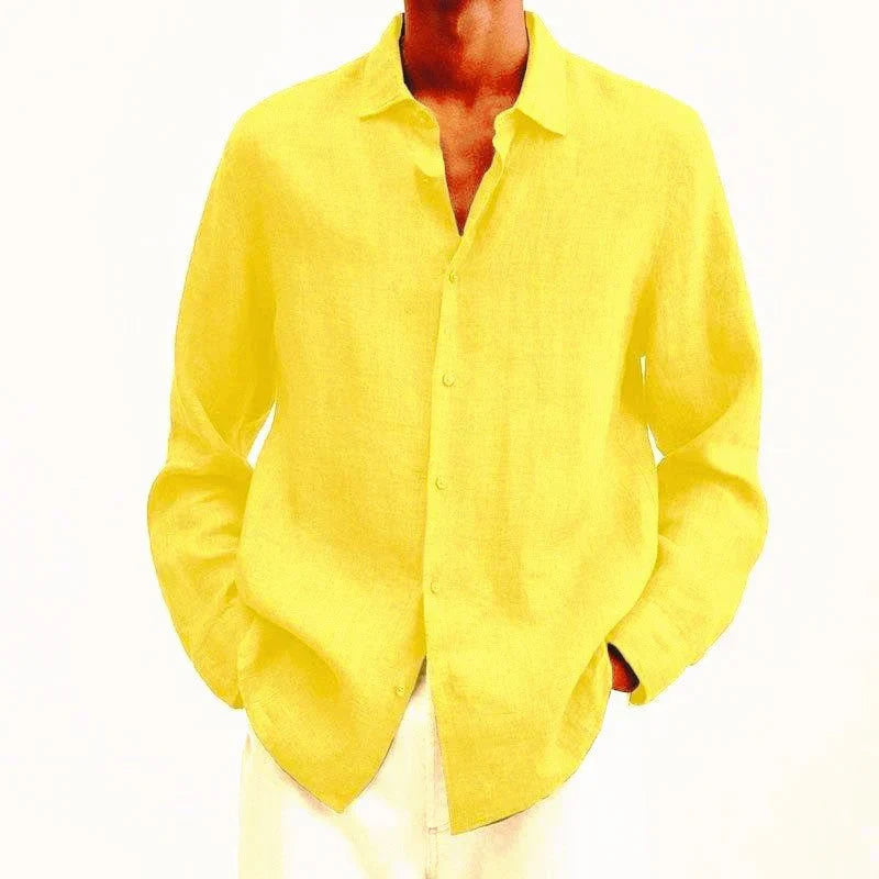 Men's Elegant Dress Shirt-The Yellow Prime