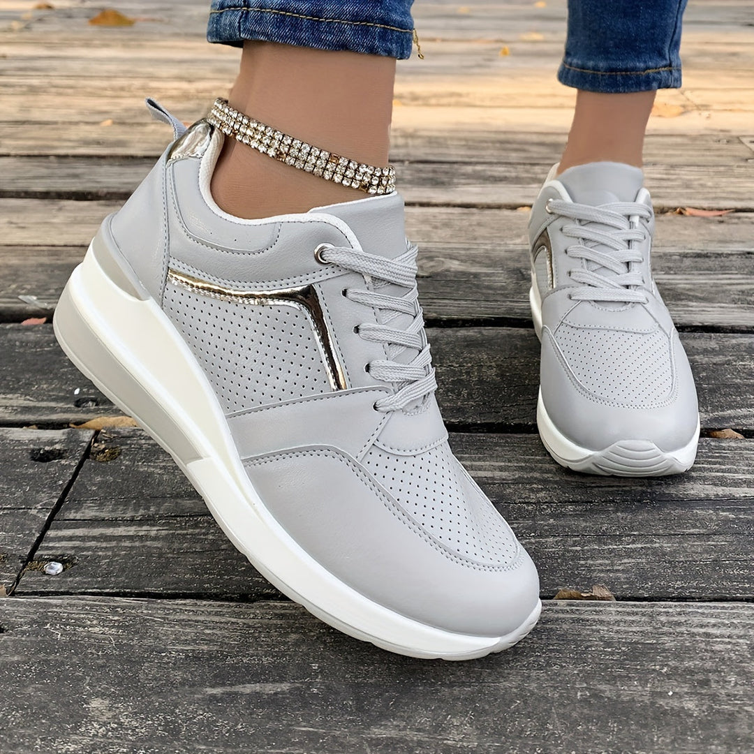 Women's Solid Color Sneakers for Everyday Wear-The Yellow Prime